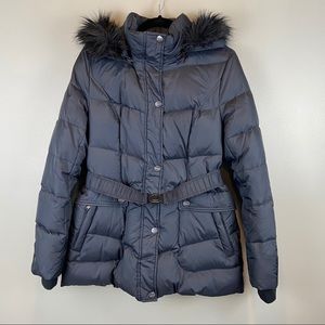 DKNY black puffy coat